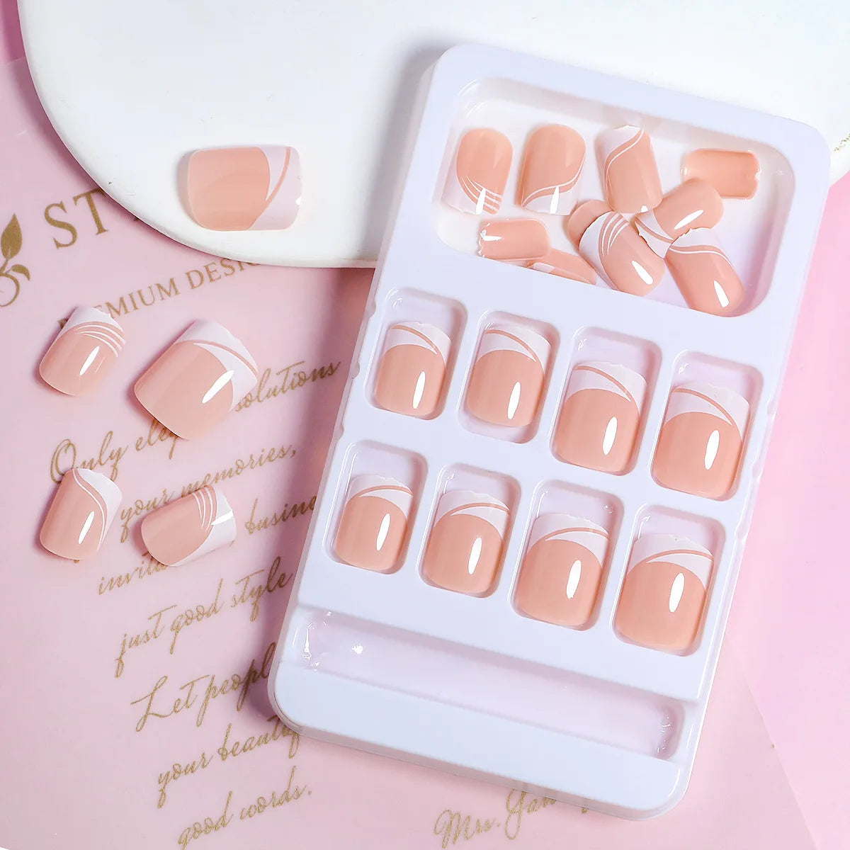 Press on nagels 24stuks/set - C946