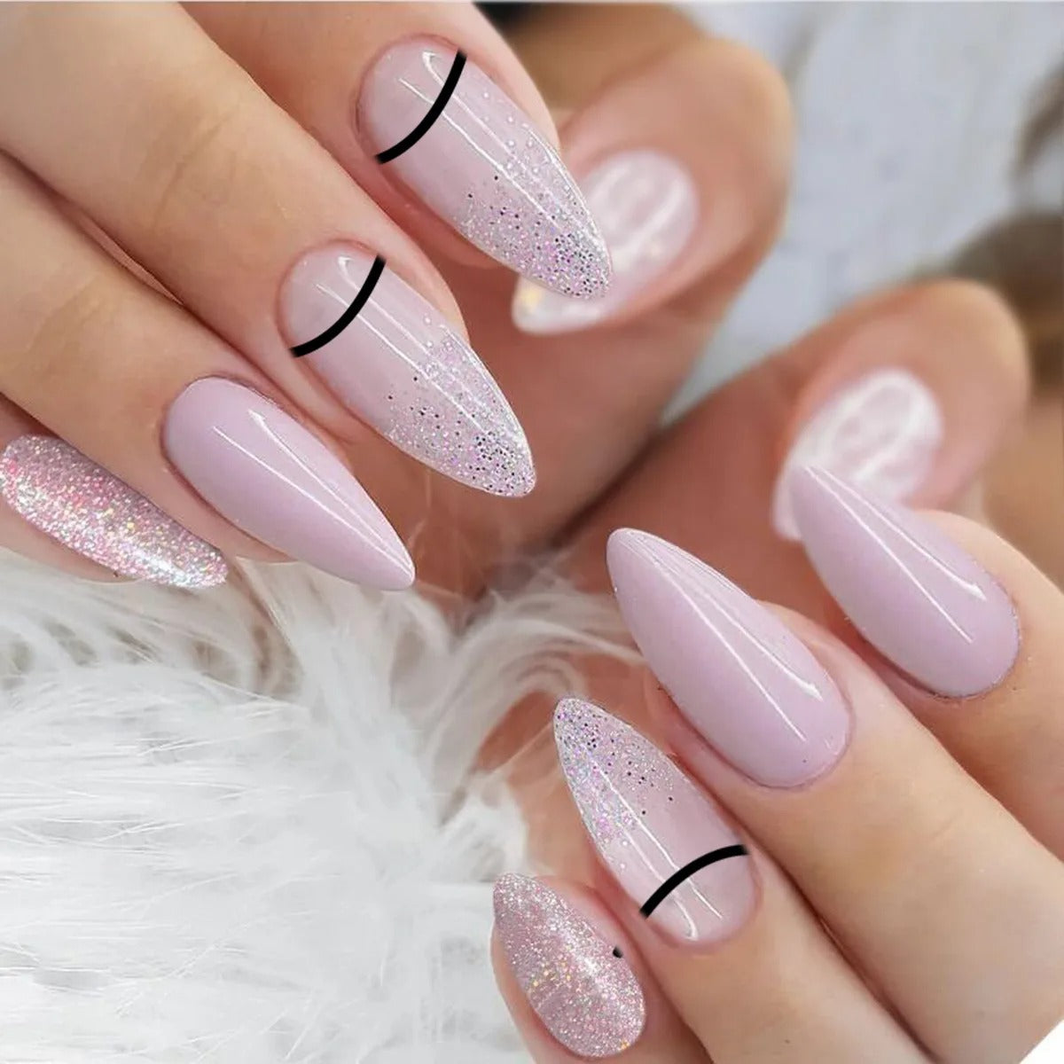 Press on nagels 24stuks/set - C32