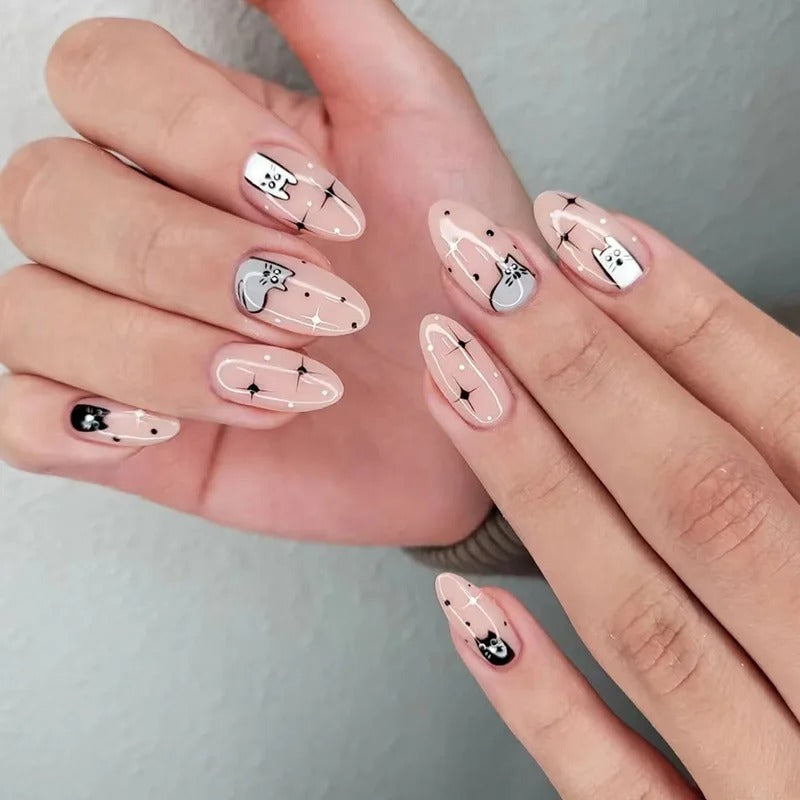 Press on nagels 24stuks/set - C38