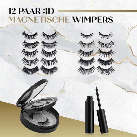 Naera Magnetische Wimpers Set - 12 paar